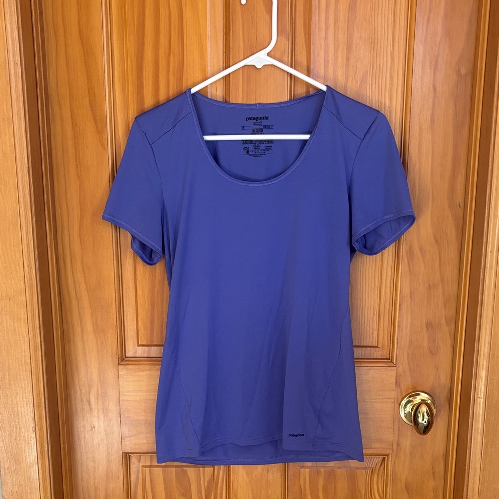 Patagonia Women's Vibrant Purple Short Sleeve Tee